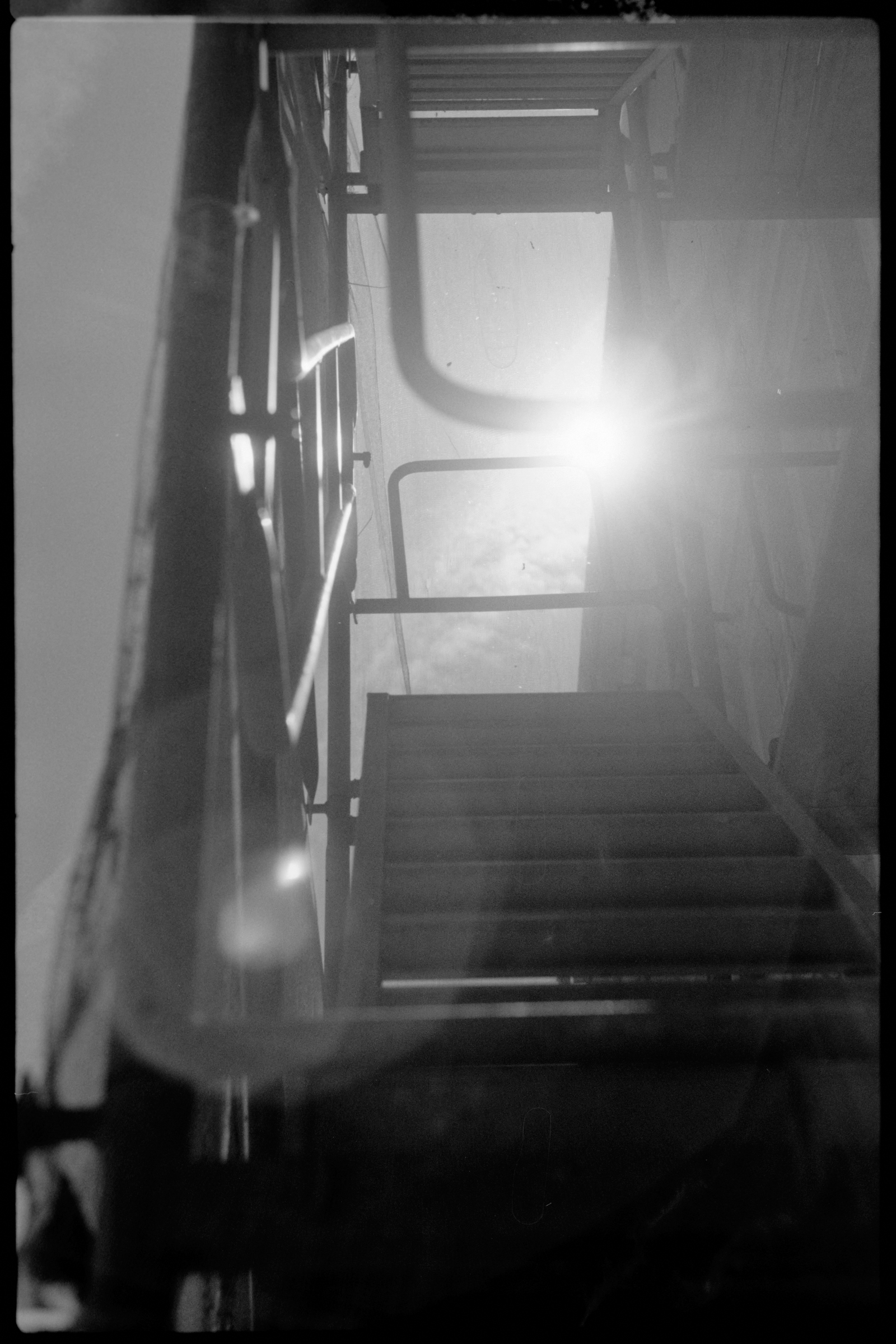 Sun Through Scaffolding