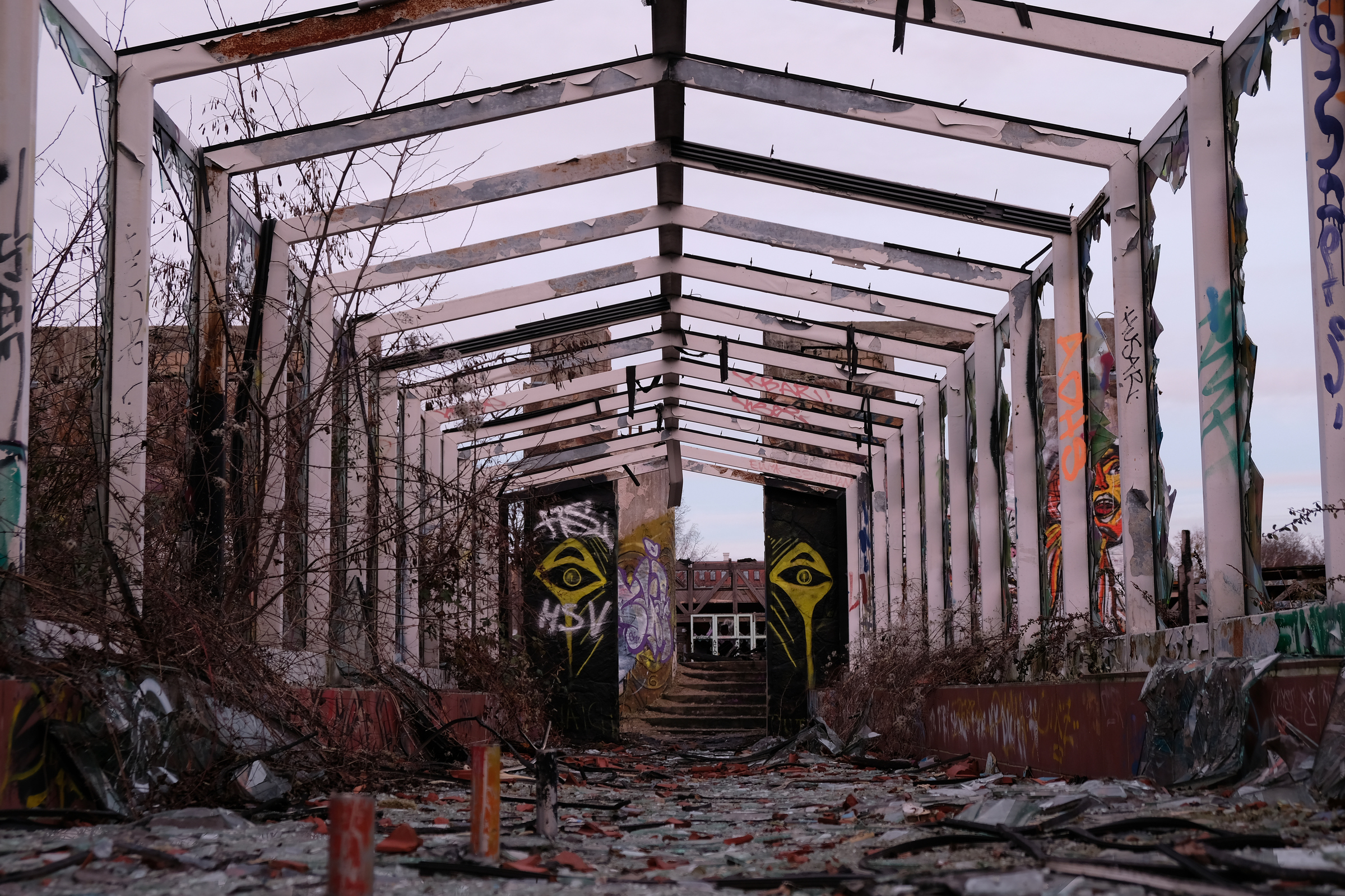 The entrance