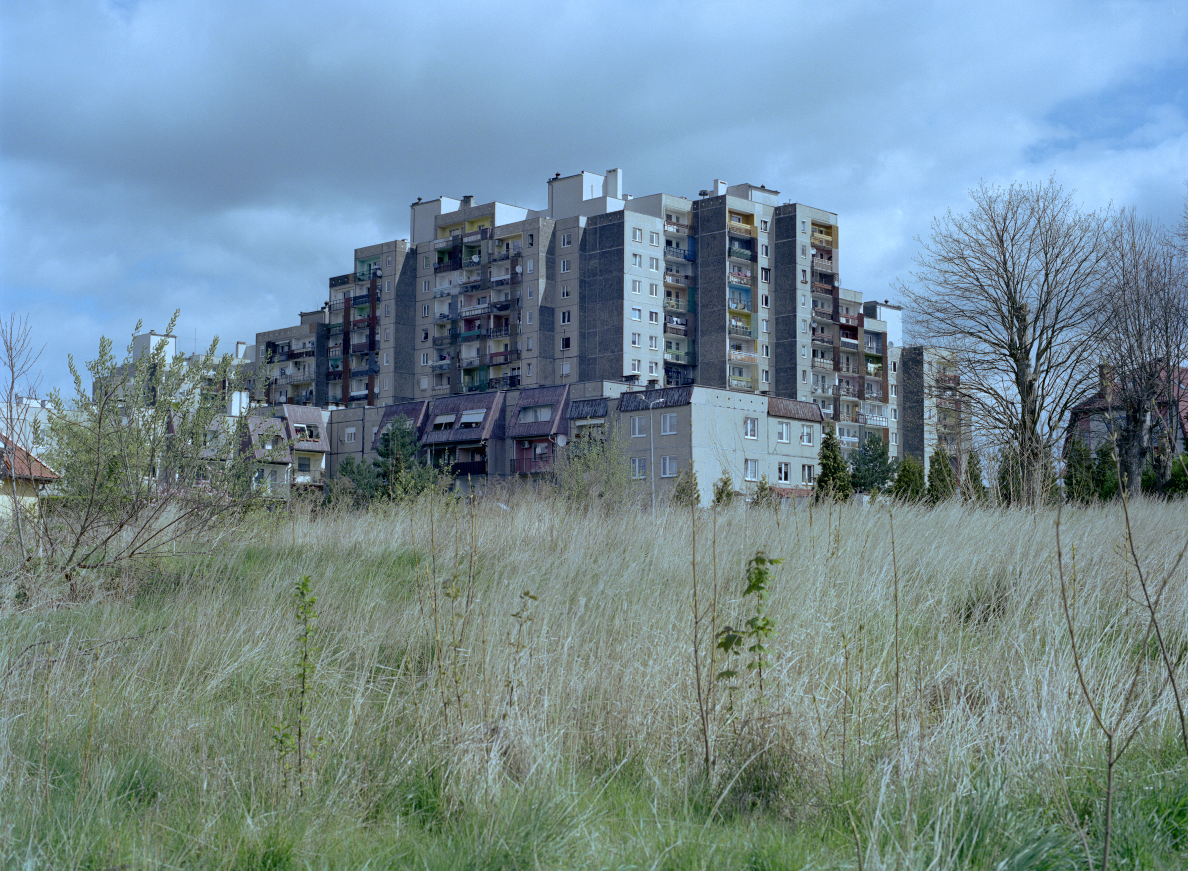 Bunter Wohnblock