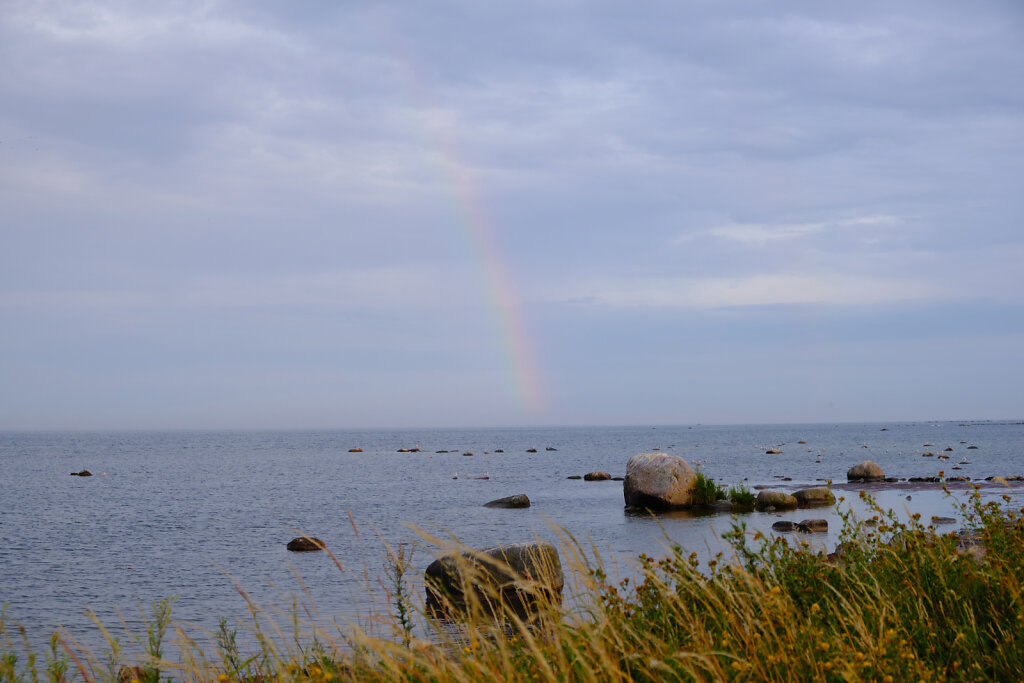 Rainbow Over The Sea
